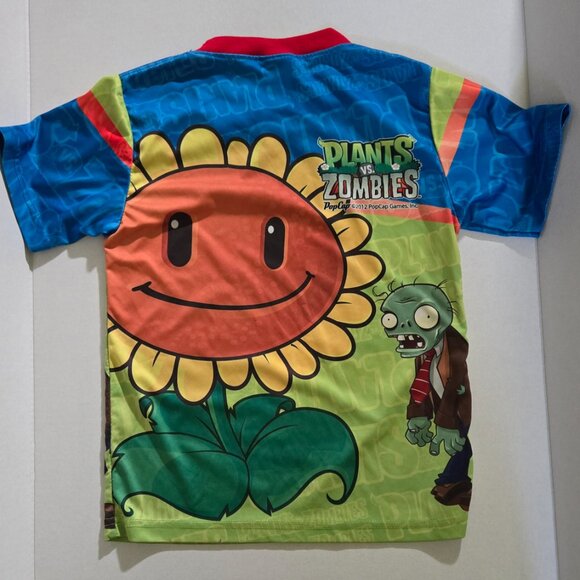 Kids Plants vs Zombies Shirt Size 7 - Picture 2 of 2